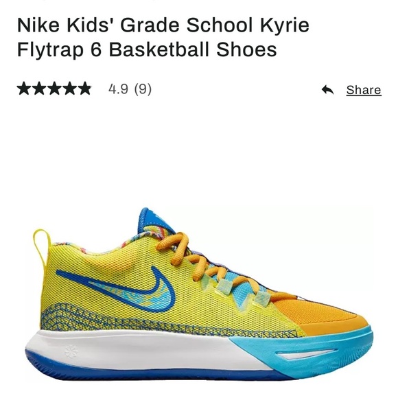 Nike Kyrie Flytrap Sneakers Size 6Y - Picture 9 of 9
